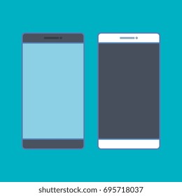 two smartphone device display digital technology