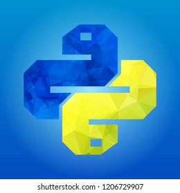 two snakes Icon isolated on blue background. Trendy boa vector symbol for web site design