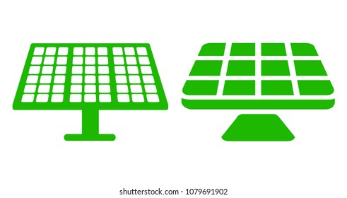 Two solar battery – stock vector