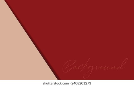 Dos colores sólidos, rojo y ligeramente blanquecino, con sombras que crean dimensión y etiquetadas como fondo. Adecuado para presentaciones, promociones, banners, anuncios, medios sociales, portada de libros