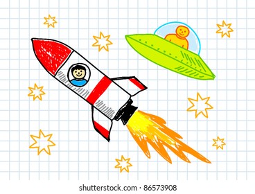 Two spacecrafts