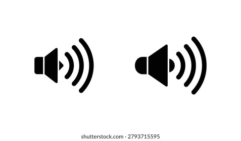 Dos iconos altavoz con