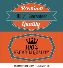two special label on orange and blue background