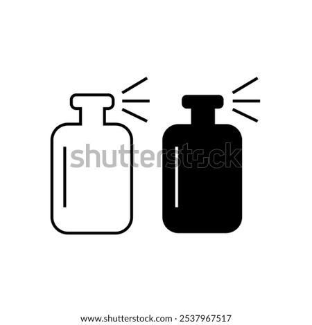 two spray bottle icon eps 10