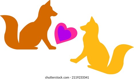 Two squirrels who love each other.
