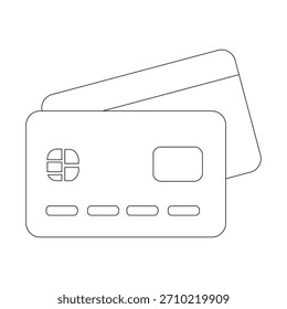 Icono de método de pago de dos tarjetas de crédito apiladas
