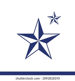 
Two Star vector design for banner poster.
