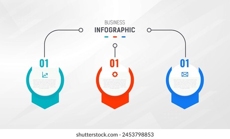 Plantilla de Vector de diseño de etiquetas de Infografía de Dos Pasos con íconos de línea. diagrama de pasos de proceso, presentaciones, diseño de flujo de trabajo, Anuncio, diagrama de flujo, Ilustración vectorial de infografía.