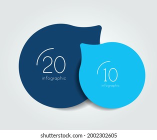 Two step template, banner, infographic, diagram, chart, column. 