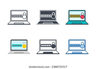 Two Step Verification icon collection with different styles. 2fa multifactor verification icon symbol vector illustration isolated on white background