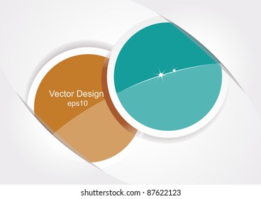 Two stickers. Vector