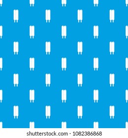 Two sticks ice cream pattern vector seamless blue repeat for any use