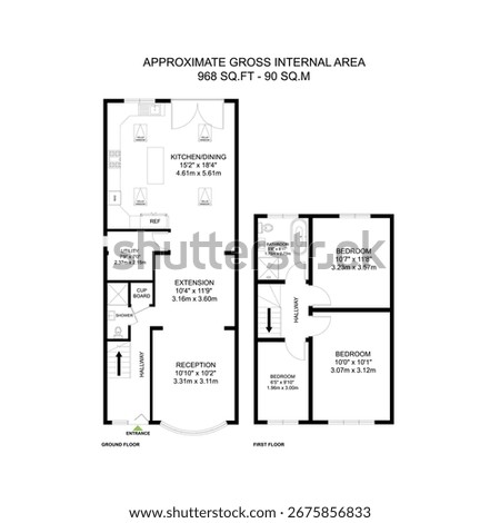 Two story house design 2d floor