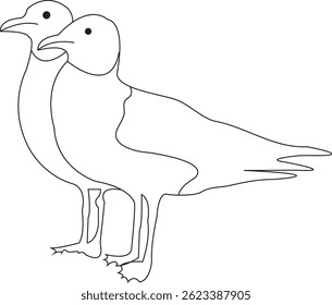 Two striking  bar racing pigeon with a sleek feather pattern and bright orange eyes. Known for its speed and homing instinct,  bird is in peak condition and ready for training or breeding.