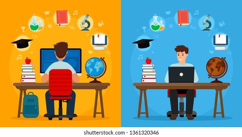 Front View Desk Stock Illustrations Images Vectors Shutterstock