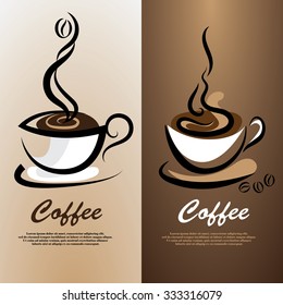 two style of coffee logos.