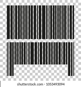 Two Style of Fake Bar code, at Transparent Effect Background
