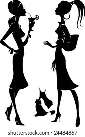 Two stylish girls