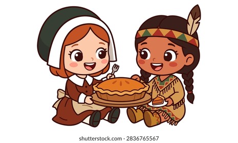 Two stylized chibi characters