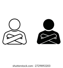 Dos figuras estilizadas con símbolos infinitos en sus camisas en blanco y negro