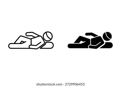 Duas figuras estilizadas jogando tênis com raquetes e uma bola em um estilo de linha minimalista