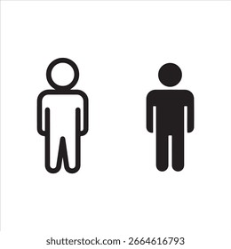 Two stylized human figures presented side by side in a clean graphic style.