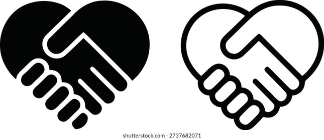 Dos iconos estilizados que