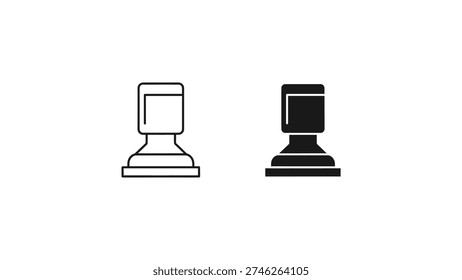 Two stylized illustrations of classic telephone designs from different eras