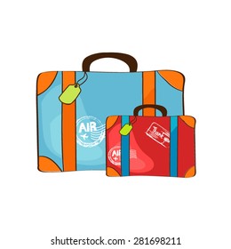 Two suitcase for travel.