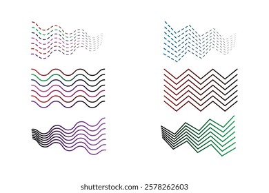 Two superimposed sinusoidal waves with gradient color.