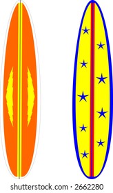 two surf boards
