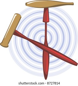  two surgical hammers	