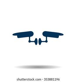 Two surveillance cameras icon