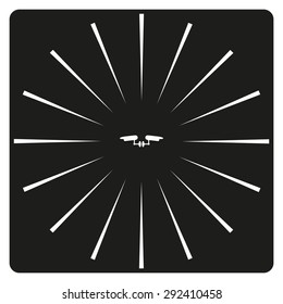 Two surveillance cameras. icon. vector design