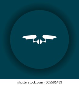 Two surveillance cameras. icon. vector design