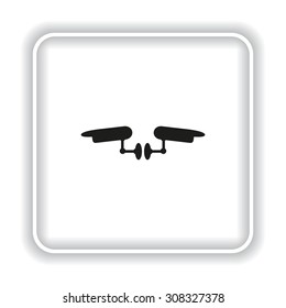 Two surveillance cameras. icon. vector design