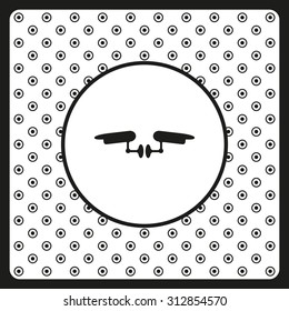 Two surveillance cameras. icon. vector design