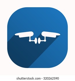 Two surveillance cameras. icon. vector design