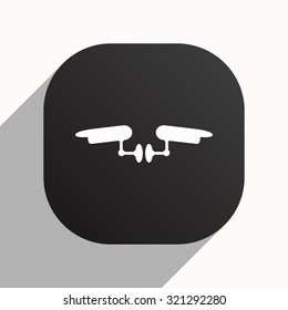 Two surveillance cameras. icon. vector design