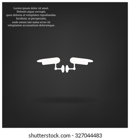 Two surveillance cameras. icon. vector design