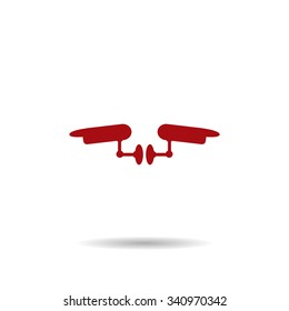 Two surveillance cameras. icon. vector design