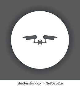 Two surveillance cameras icon, vector illustration. Flat design style
