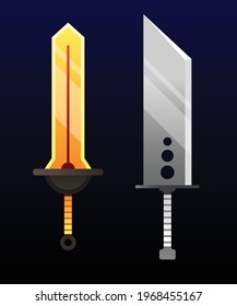 two swords game illustration art
