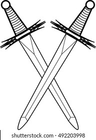 Two Swords, Jewel of Master of Ceremonies for Blue Lodge Freemasonry