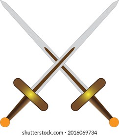 The two swords on cross 