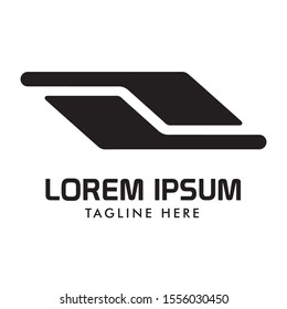 Two symbol connecting logo, good for IT Business and clothing brand logo design.