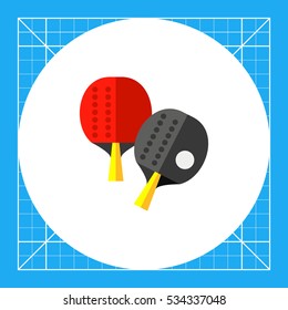 Two Table Tennis Rackets Icon