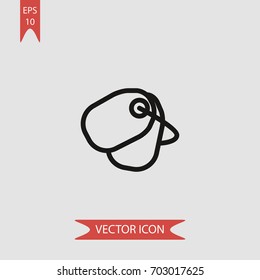 Two tags vector icon illustration symbol