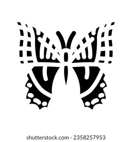 two tailed swallowtail insect glyph icon vector. two tailed swallowtail insect sign. isolated symbol illustration