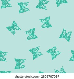 two tailed swallowtail insect line seamless pattern two tailed swallowtail insect thin line illustration
